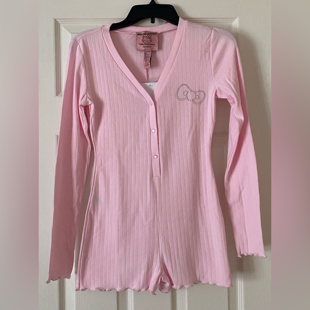Forever 21 Hello Kitty 50th Anniversary Romper NWT Pink